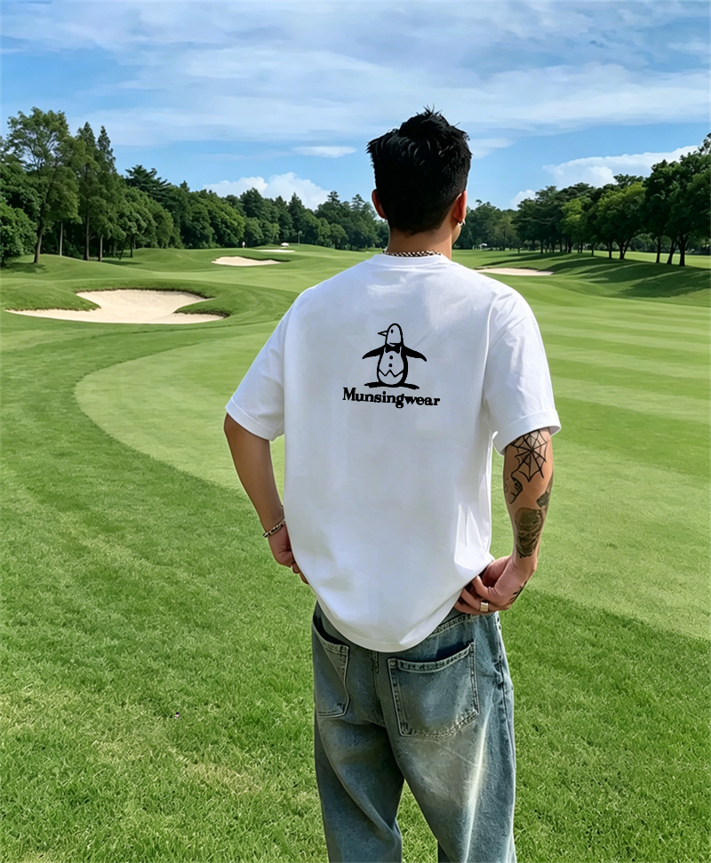 Golf Equipment Wholesale - Men's Golf T-Shirt Short Sleeve Penguin