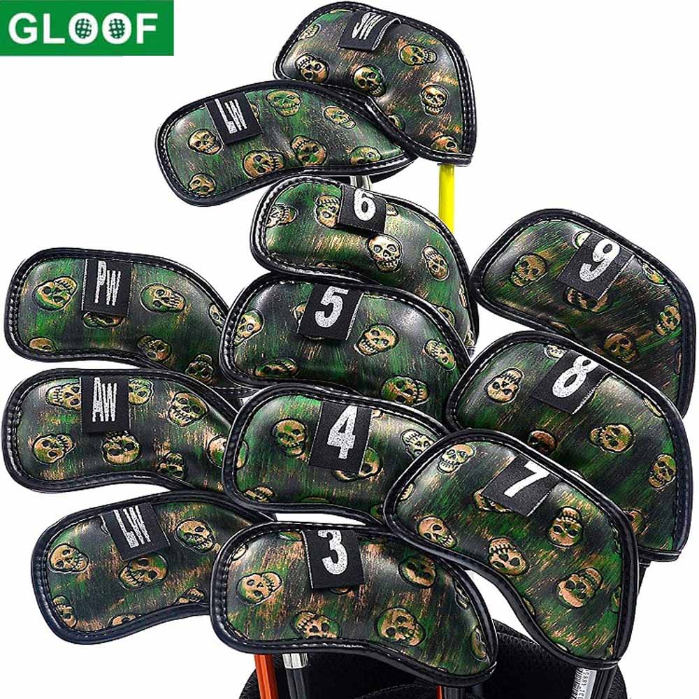 12pcs/set skull Golf Iron Head - Golf Club Iron Set ulasan dan harga
