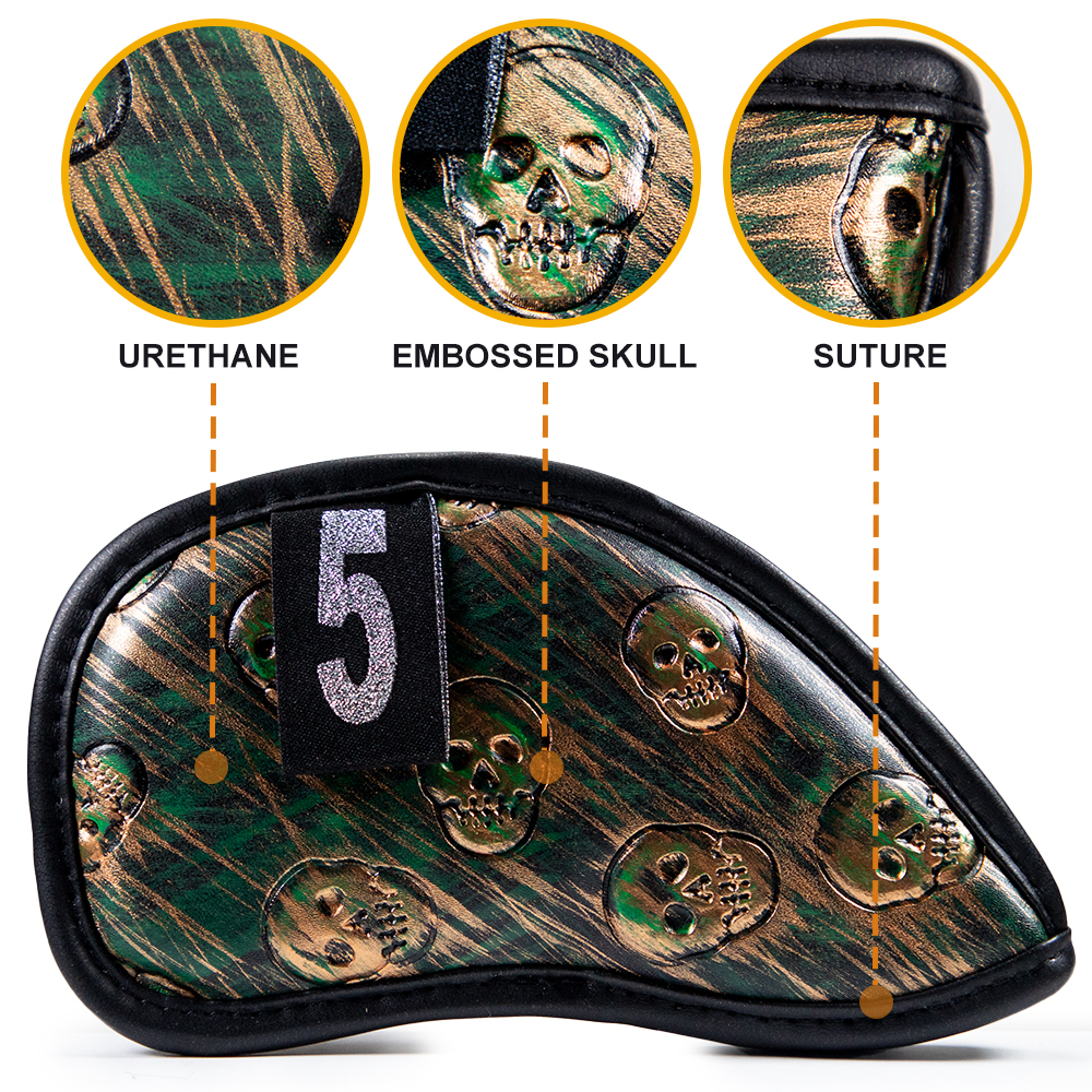 12pcs/set skull Golf Iron Head - Golf Club Iron Set ulasan dan harga