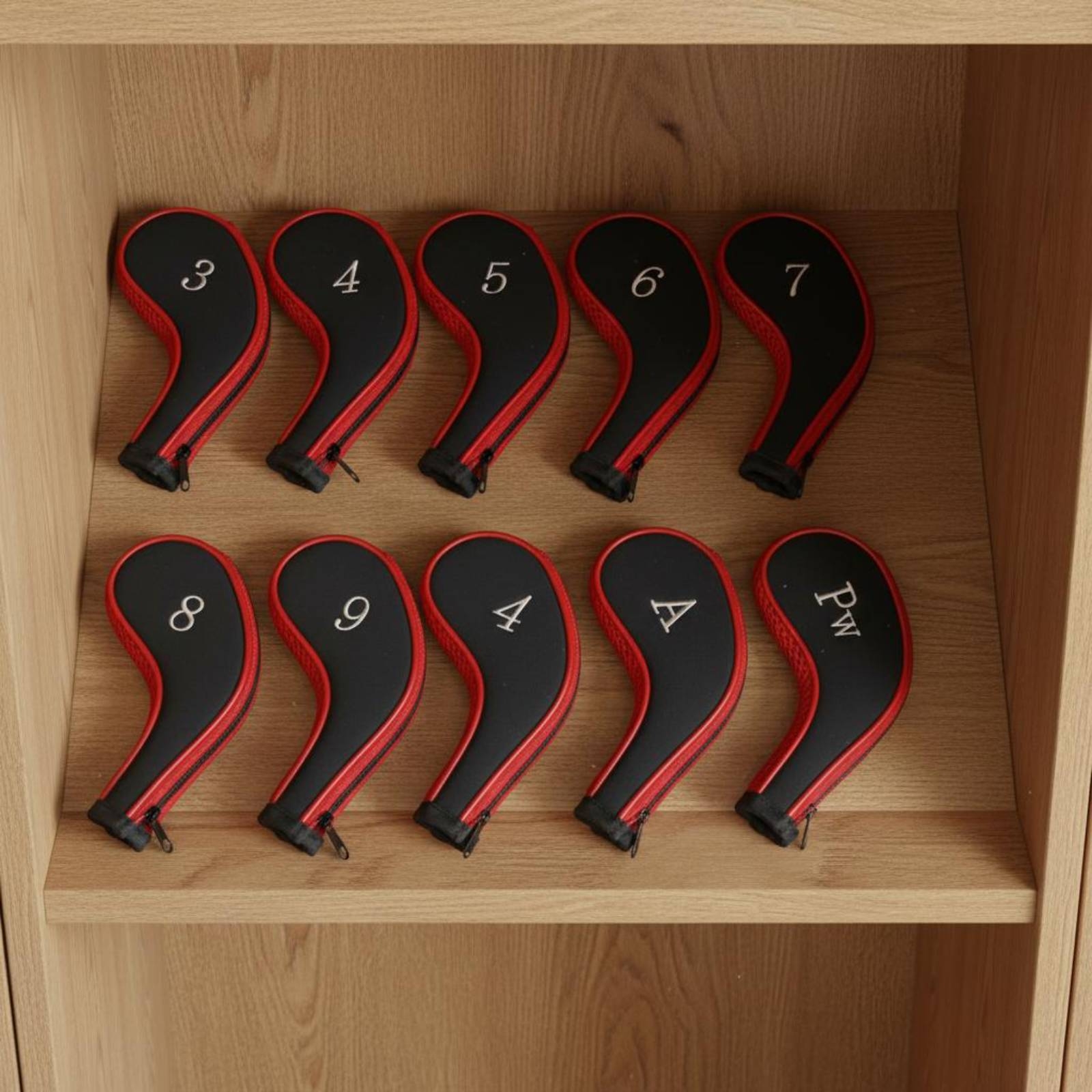 10 Pieces Iron Head Cover Shie - Golf Club Iron Set ulasan dan harga