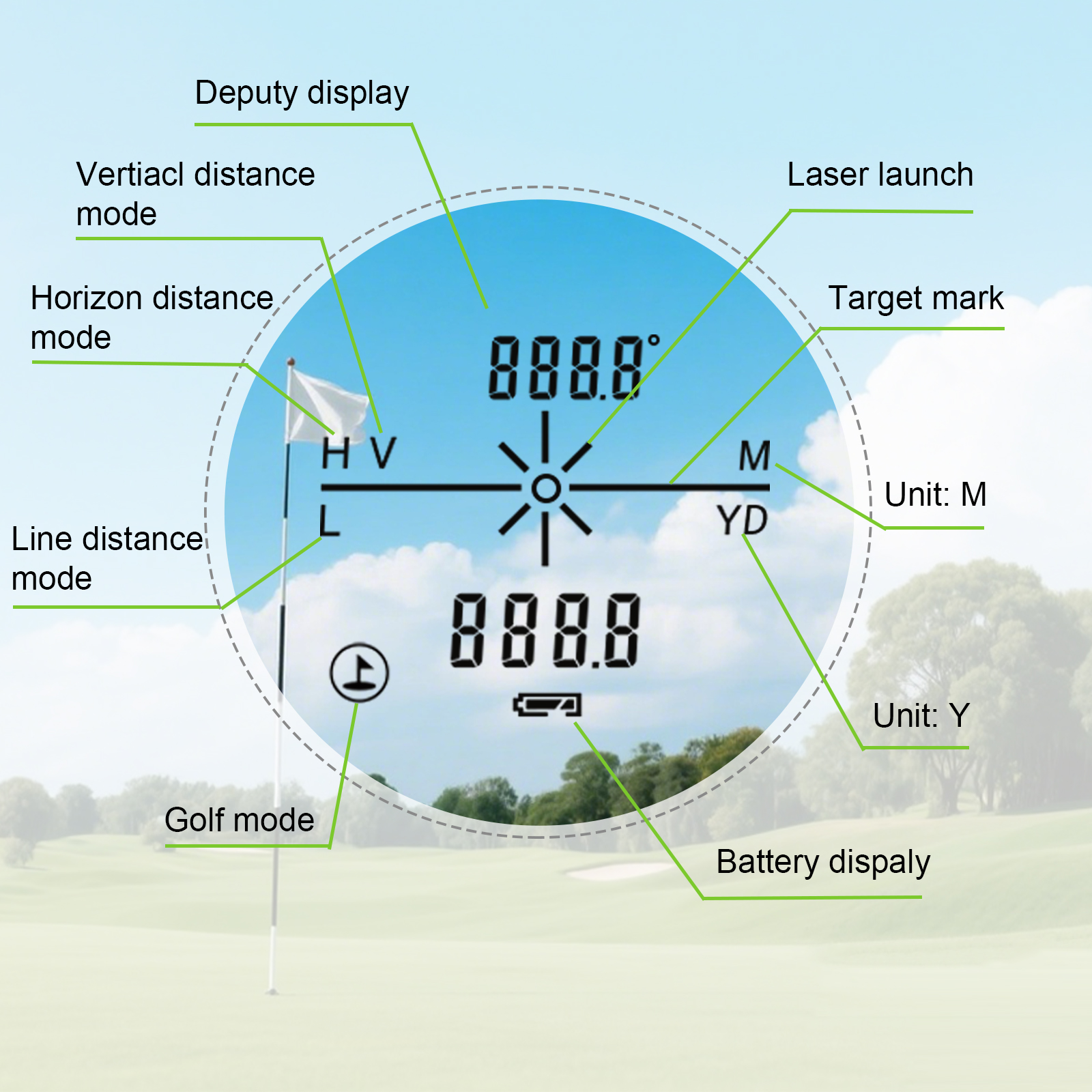 2000m Long Distance Laser Rang - Rangefinder Laser Golf ulasan dan harga